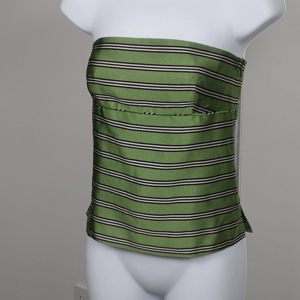 J Crew Silk Strapless Top